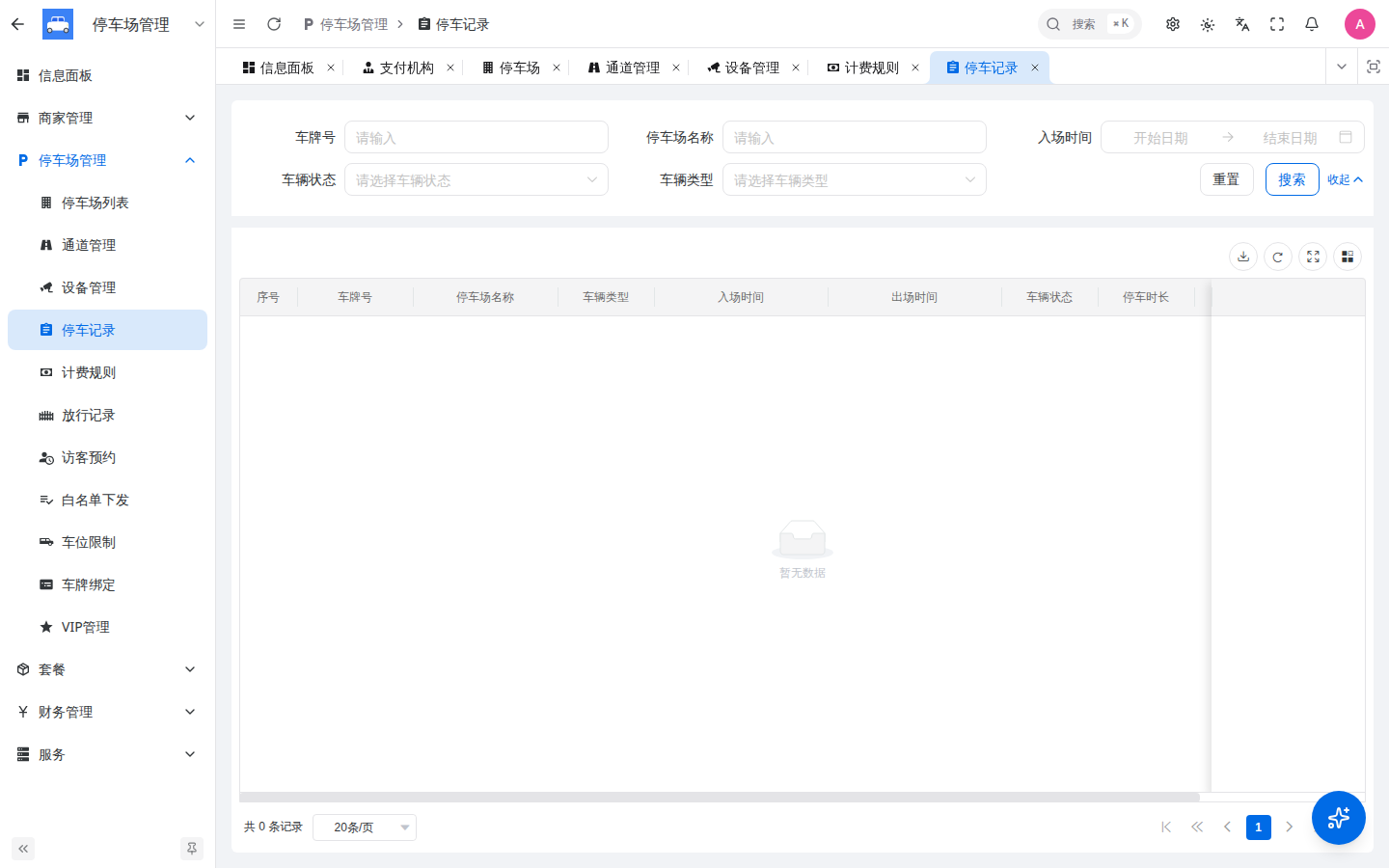停车记录